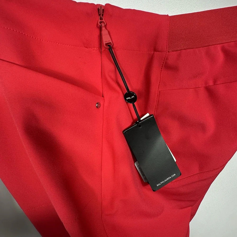RLX Ralph Lauren Womens Golf Pants 10 Red Nylon Spandex NWT MSRP $168 - Picture 8 of 11